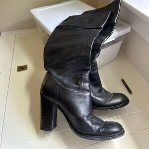 Nine West Black Heeled Boots